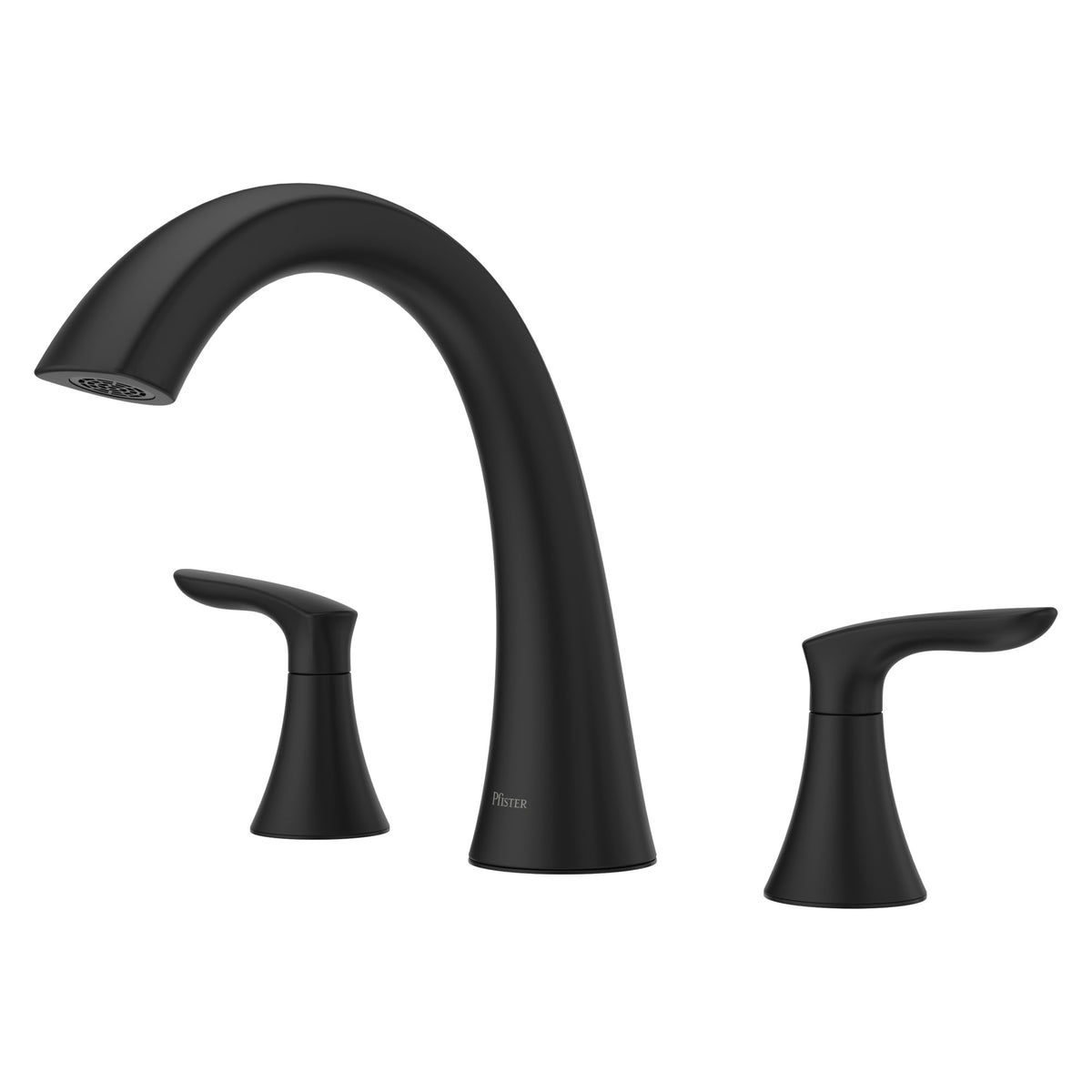 Pfister Weller 2-Handle Roman Tub Trim Kit in Matte Black