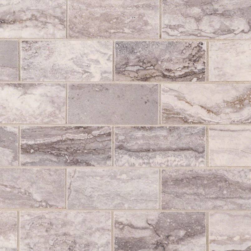 MSI Pietra Bernini Carbone 2 x 4 Polished Porcelain mosaic (NBERCAR2X4P-N) – MSI product image