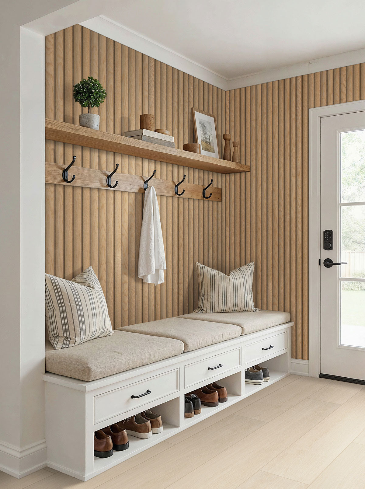 MSI Placero Maple 10 x 60 Matte Porcelain tile (NPLAMAP10X60) – MSI room scene (entryway)