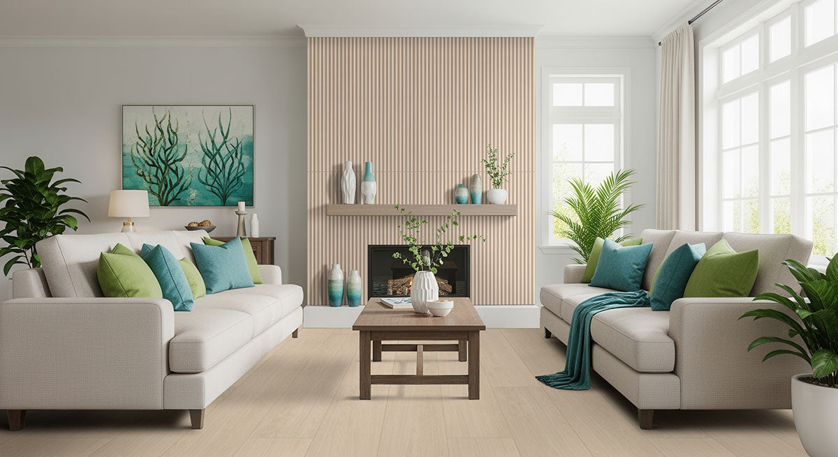 MSI Placero Maple 10 x 60 Matte Porcelain tile (NPLAMAP10X60) – MSI room scene (living room)