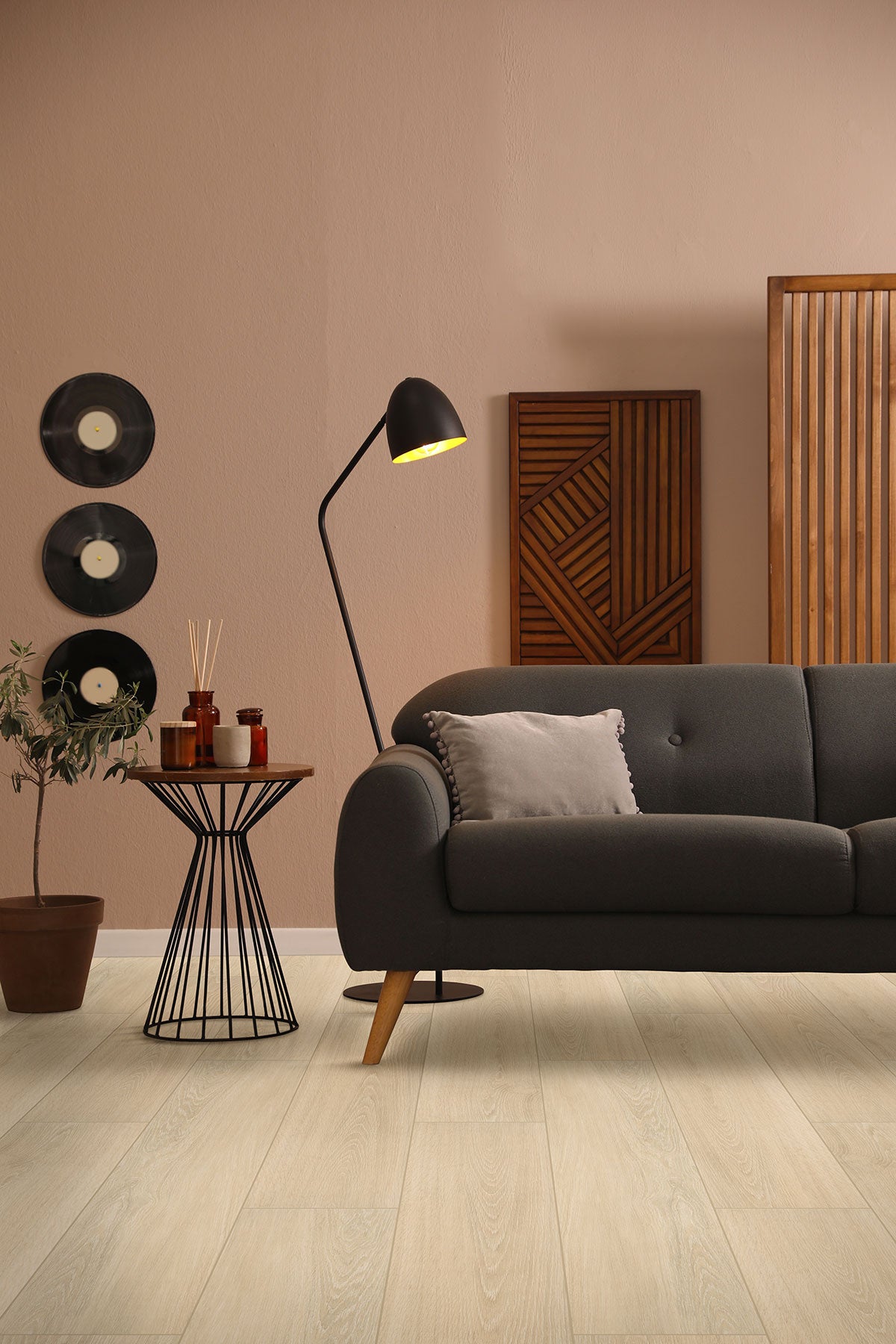 MSI Placero Oak 10 x 60 Matte Porcelain tile (NPLAOAK10X60) – MSI room scene (living room)