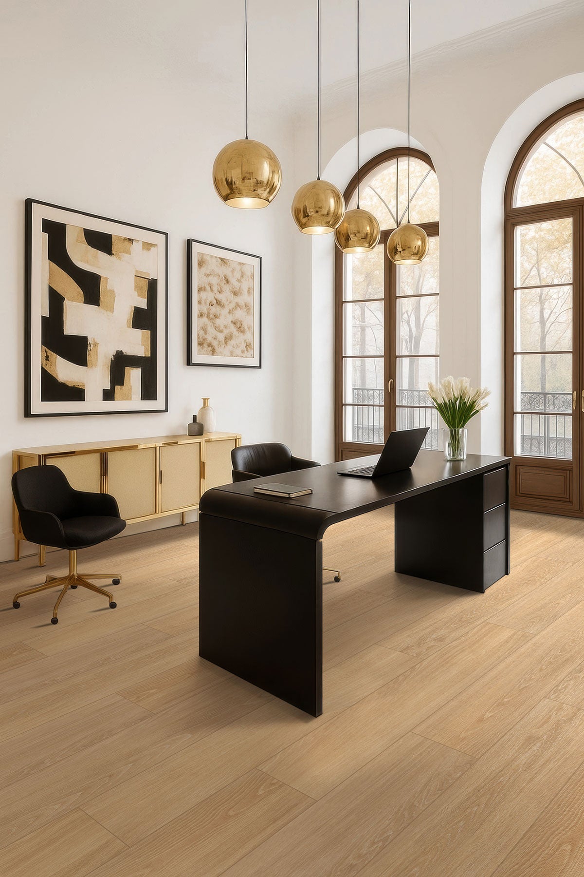 MSI Placero Timber 10 x 60 Matte Porcelain tile (NPLATIM10X60) – MSI room scene