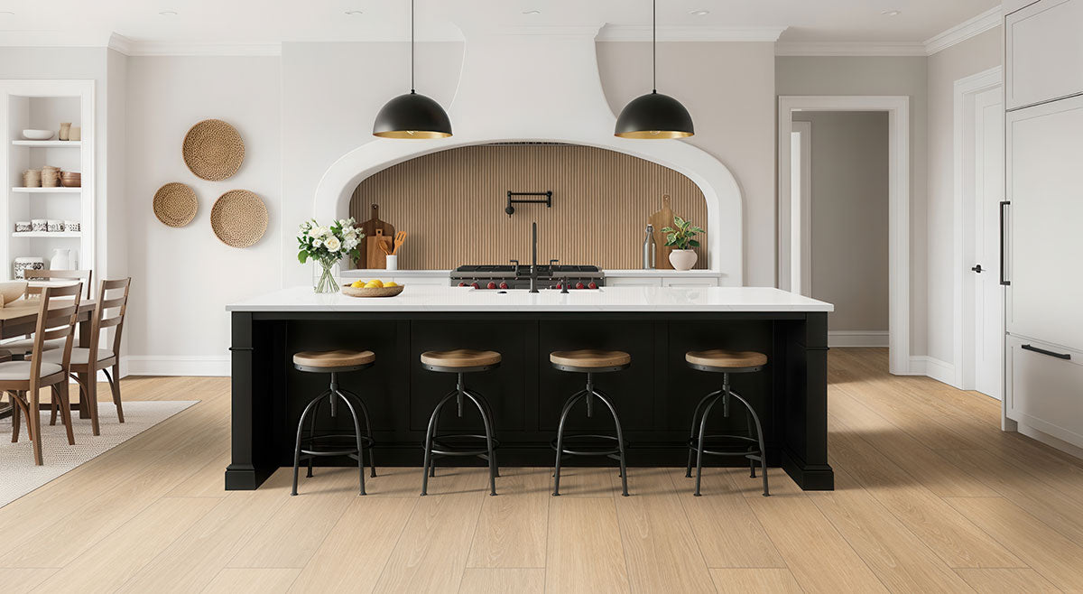 MSI Placero Timber 10 x 60 Matte Porcelain tile (NPLATIM10X60) – MSI room scene (kitchen)