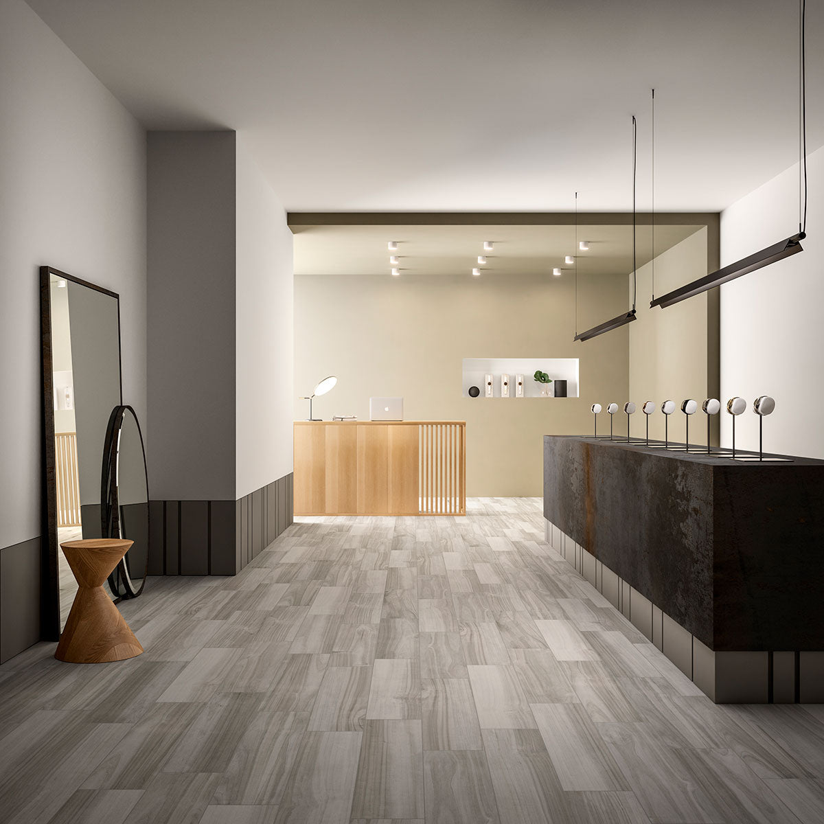 MSI Havenwood Platinum 8 x 36 Matte Porcelain tile (NHAVPLA8X36) – MSI room scene