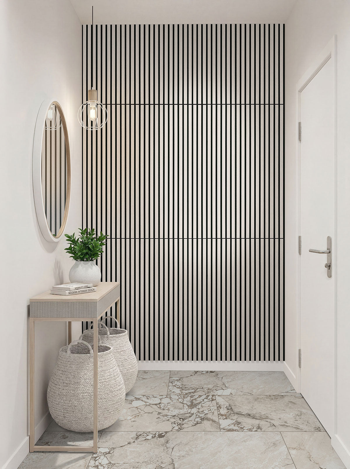 MSI Via Stazione 24 x 48 Matte Porcelain tile (NWGVIASTA2448) – MSI room scene (entryway)