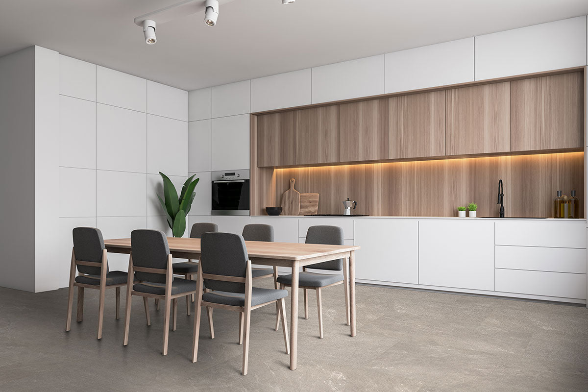 MSI Elbe Ash 12 x 24 Lappato Porcelain tile (NELBASH1224L-3D) – MSI room scene (kitchen)