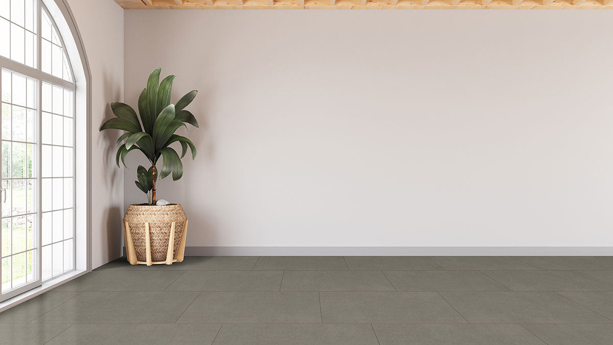 MSI Dimensions Gris 2 x 2 Matte Porcelain mosaic (NDIMGRI2X2) – MSI room scene (living room)