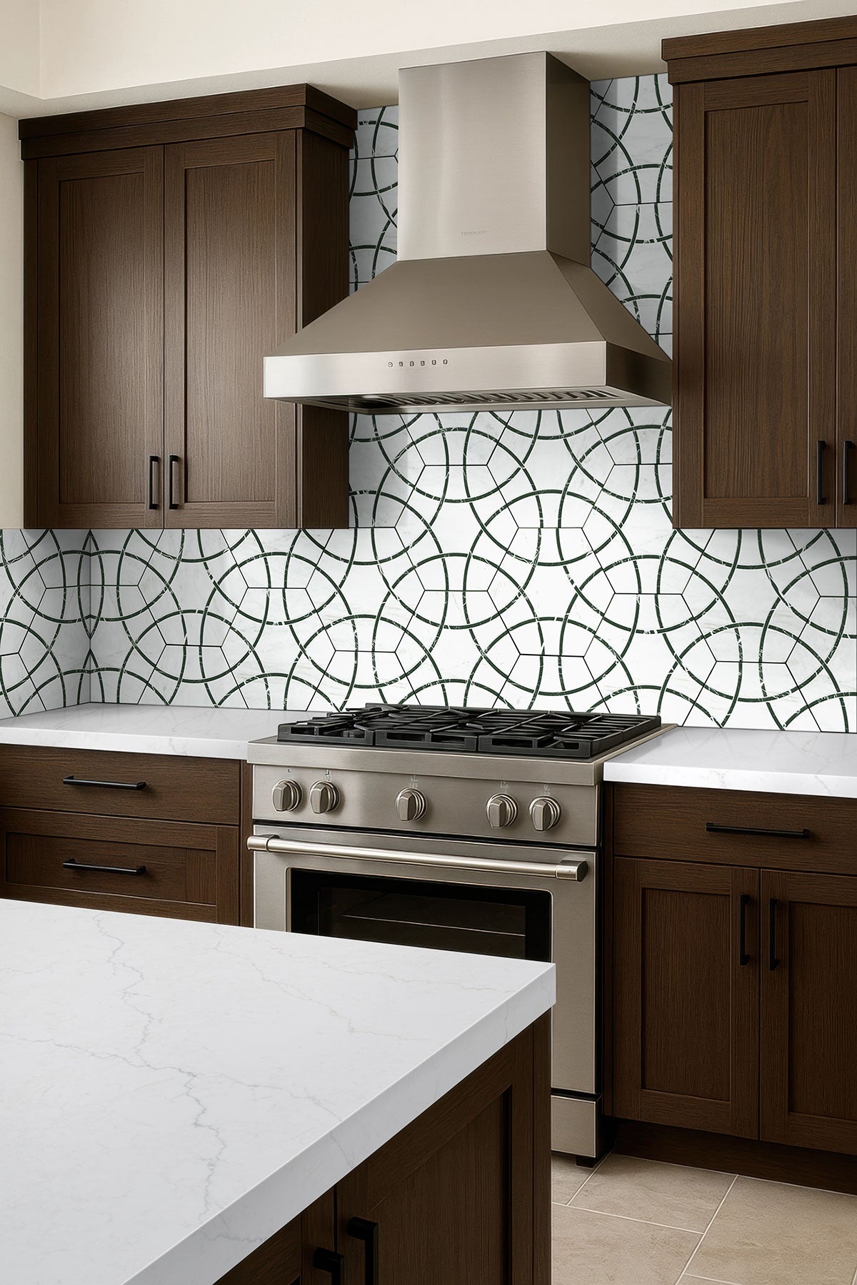 MSI Geoglam Midnight 11 x 13 Matte Porcelain tile (NGEOMID11X13) – MSI room scene (kitchen)