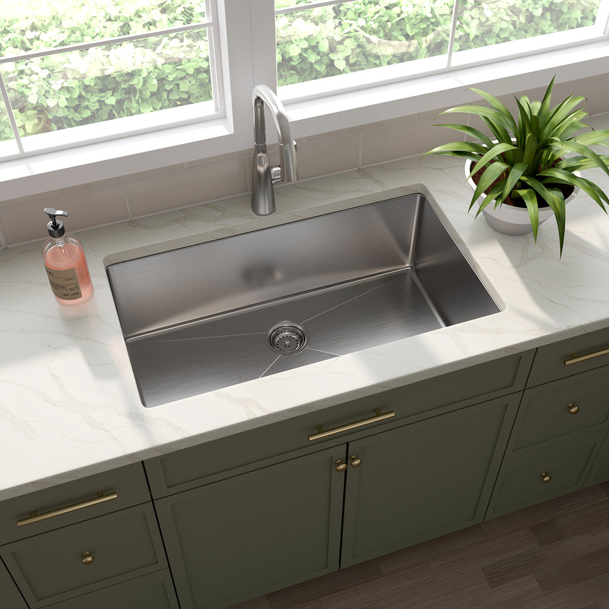 MSI Portico Pearl 4 x 12 Glossy Ceramic tile (SMOT-PT-PORPEA412) – MSI room scene (kitchen)