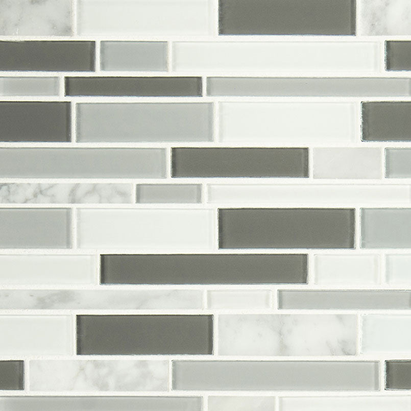 MSI Positano Interlocking Glass mosaic (SMOT-SGLSIL-POS6MM) – MSI product image