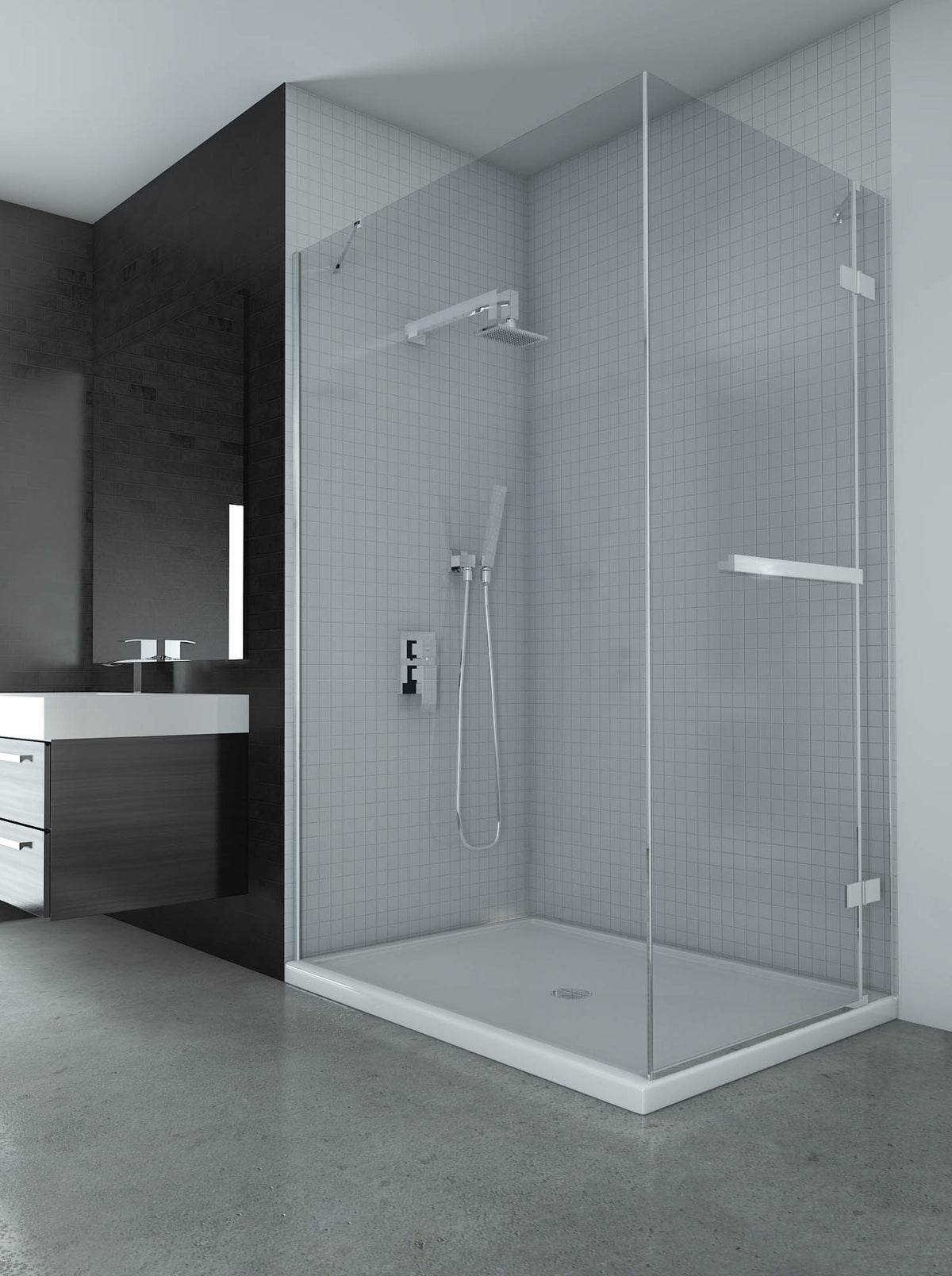 Oceania California FP Corner Shower Door 32" x 36"