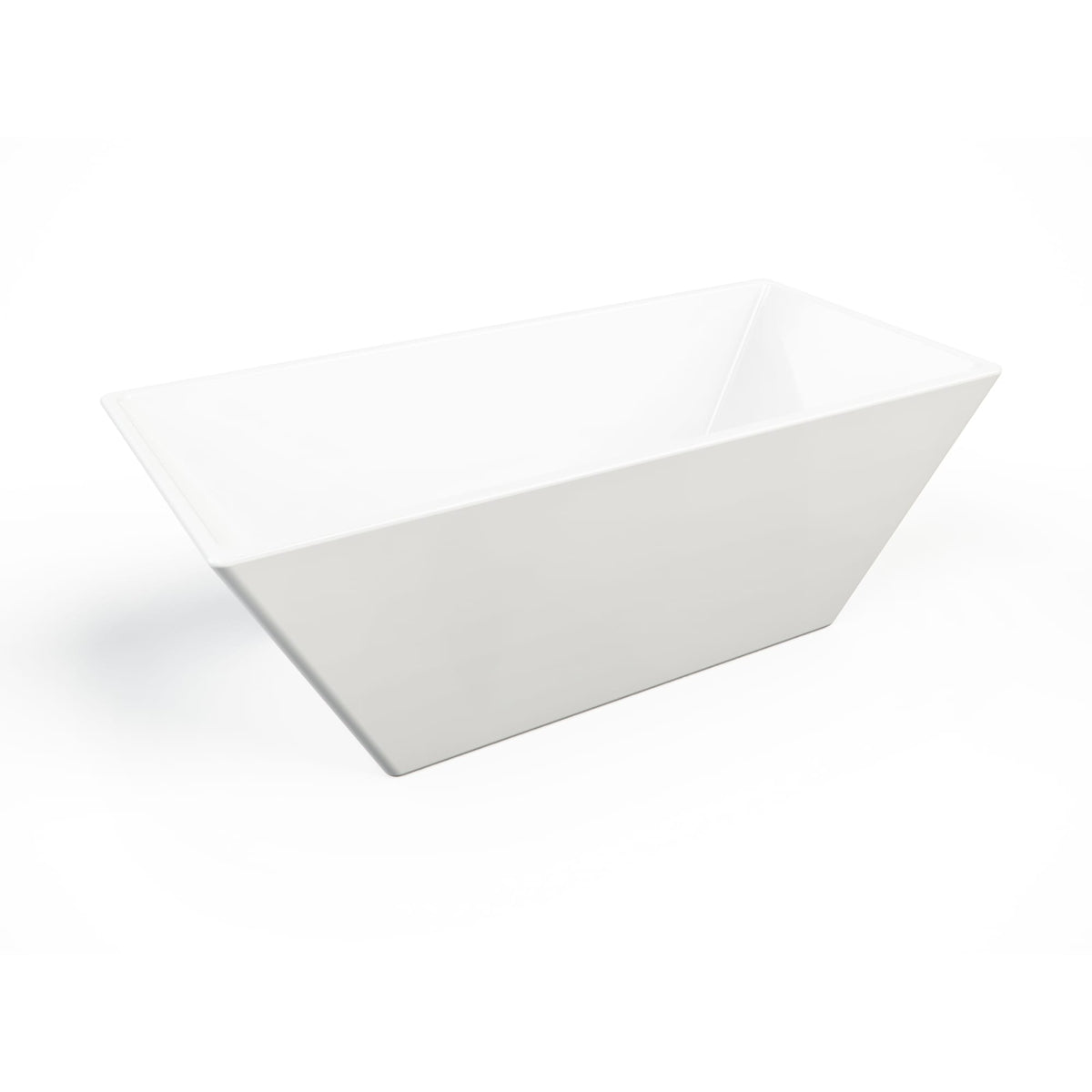 Neptune Prague F1 3266 AFR Acrylic Freestanding Center Drain Bathtub in White - image 2