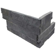 MSI Premium Black stacked stone 6 x 18 (LPNLSPREBLK618COR)