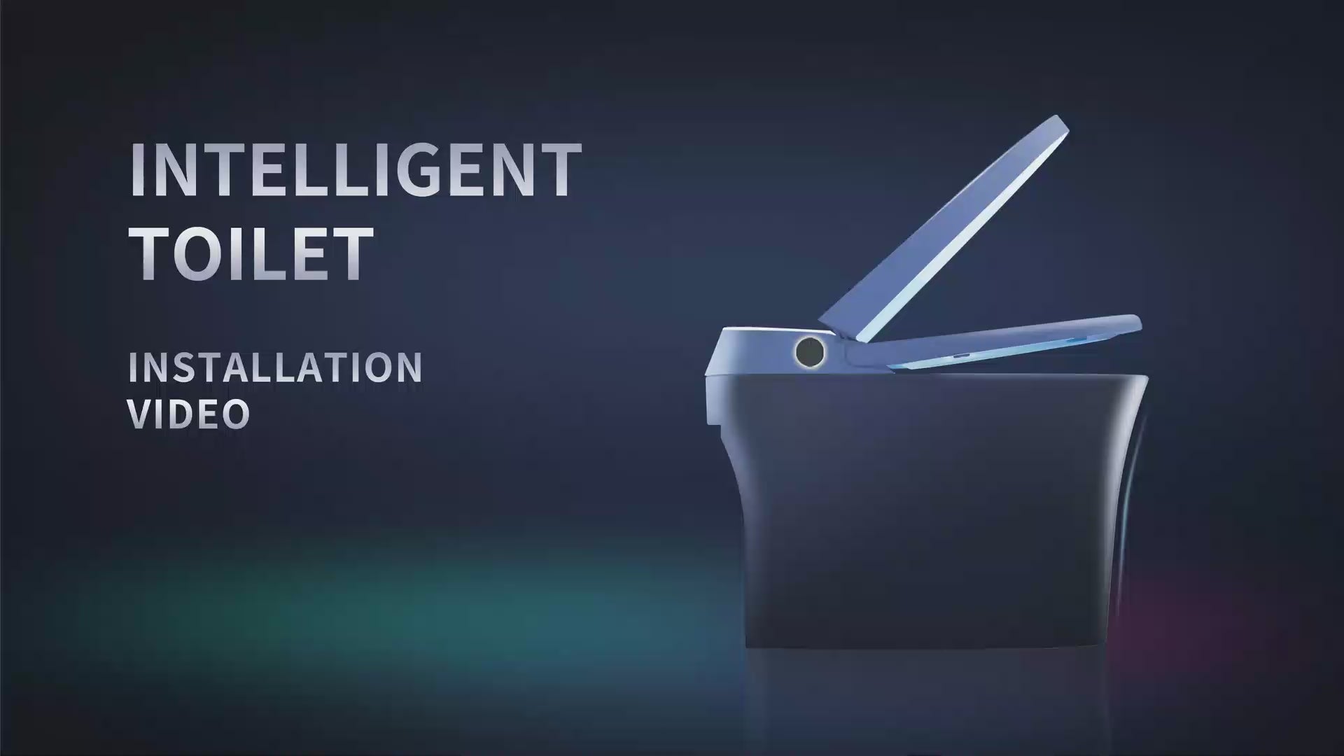 Load video: Aquaflo Full Integrated Auto Open and Close Smart Toilet