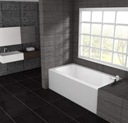 Oceania Pure 6030 60 x 30 alcove bathtub with integrated front skirt, white
