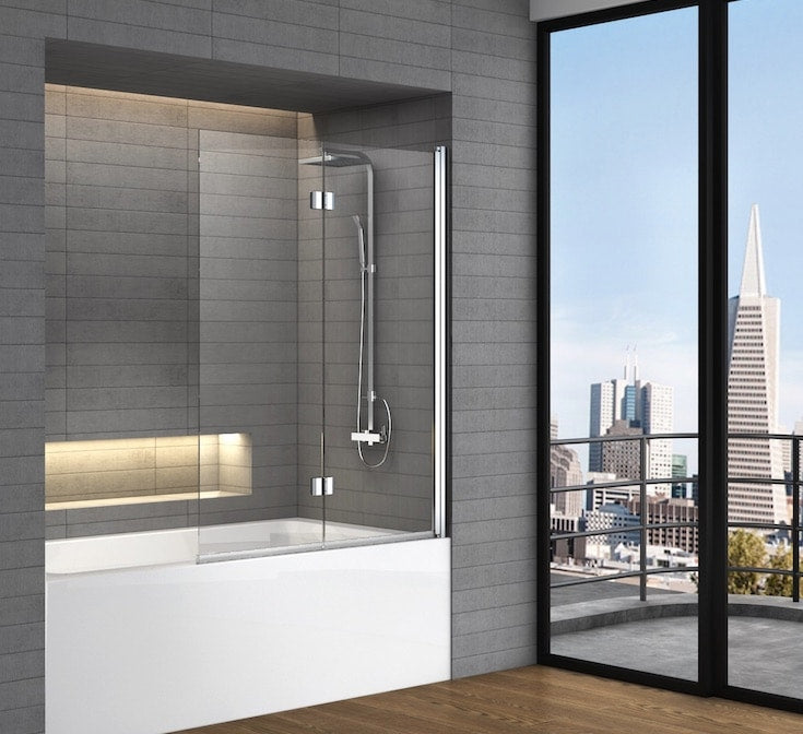 Oceania QI-105 Bath Screen 48" x 55"