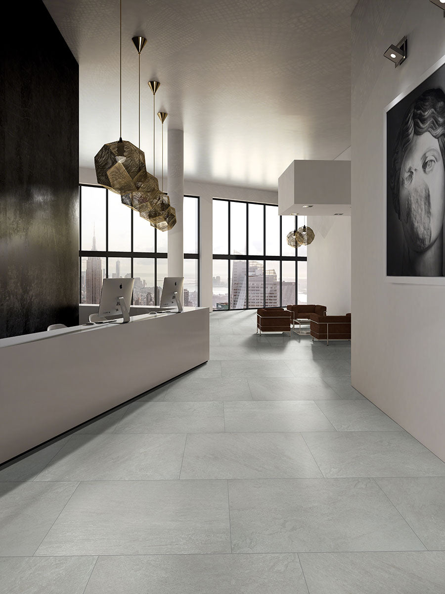 MSI Quartz White 2 x 2 Matte Porcelain mosaic (NQUAWHI2X2) – MSI room scene