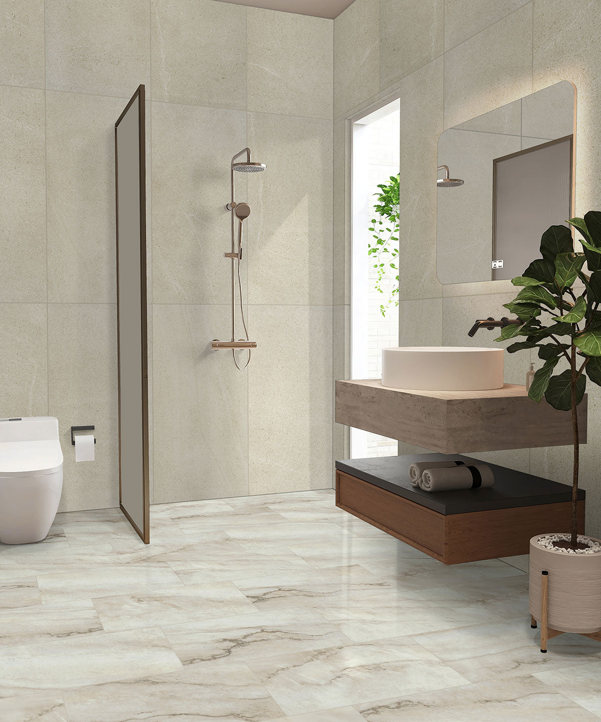 MSI Glenridge Quarzo Taj luxury vinyl plank 12 x 24 (VTGQUATAJ12X24-2MM-12MIL)