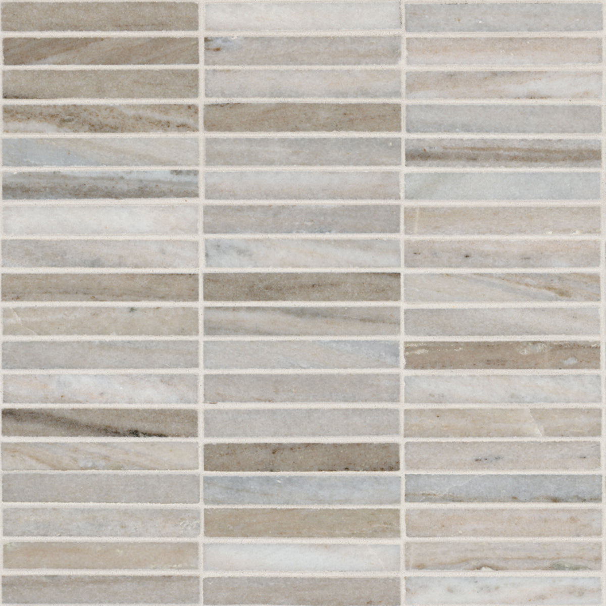MSI Ravello Mini Stack 5/8 x 4 Polished Marble mosaic (SMOT-RAV-MISTH) – MSI product image