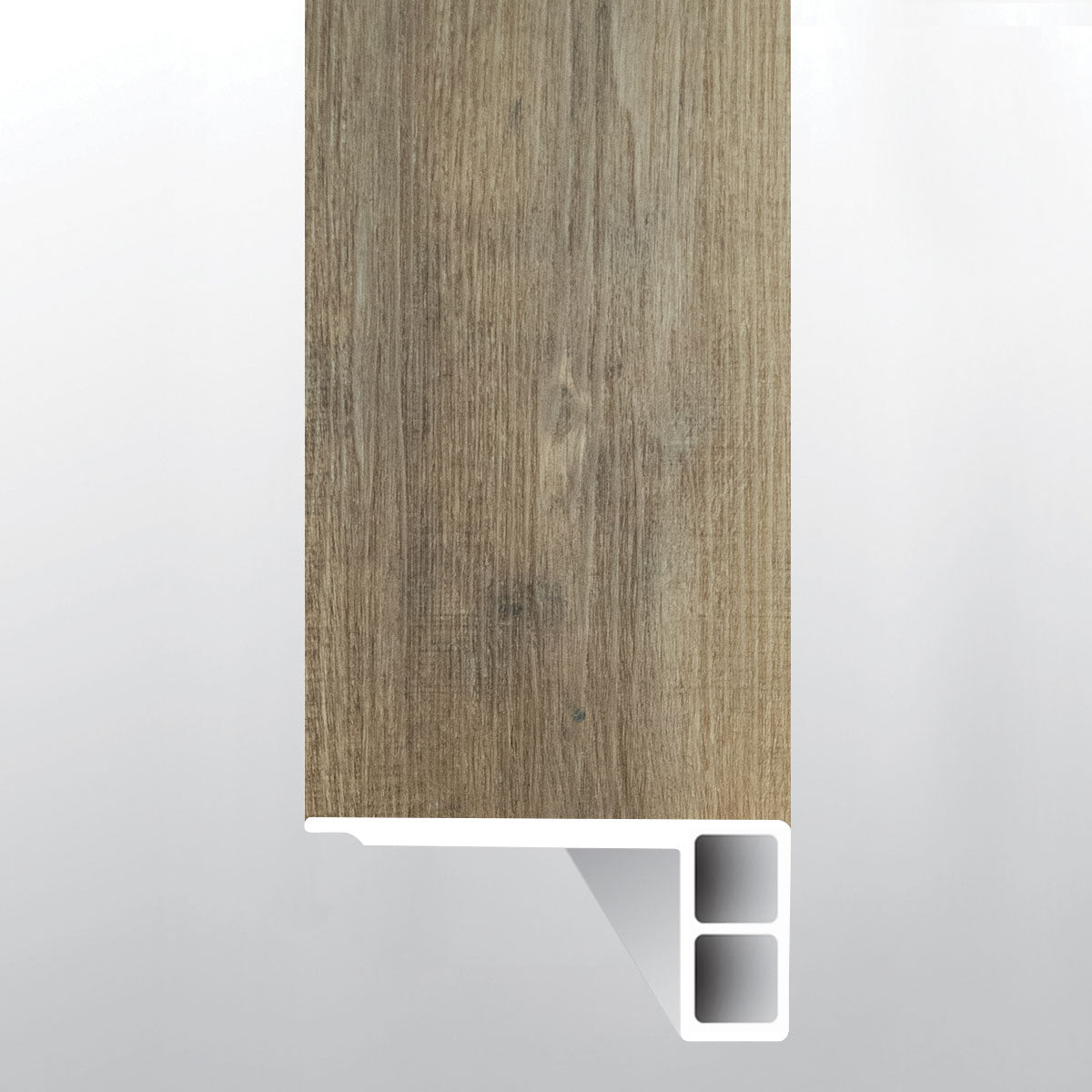 MSI Maracay Brown luxury vinyl flush stair nose eased edge (VTTMARBRO-FSN-EE)