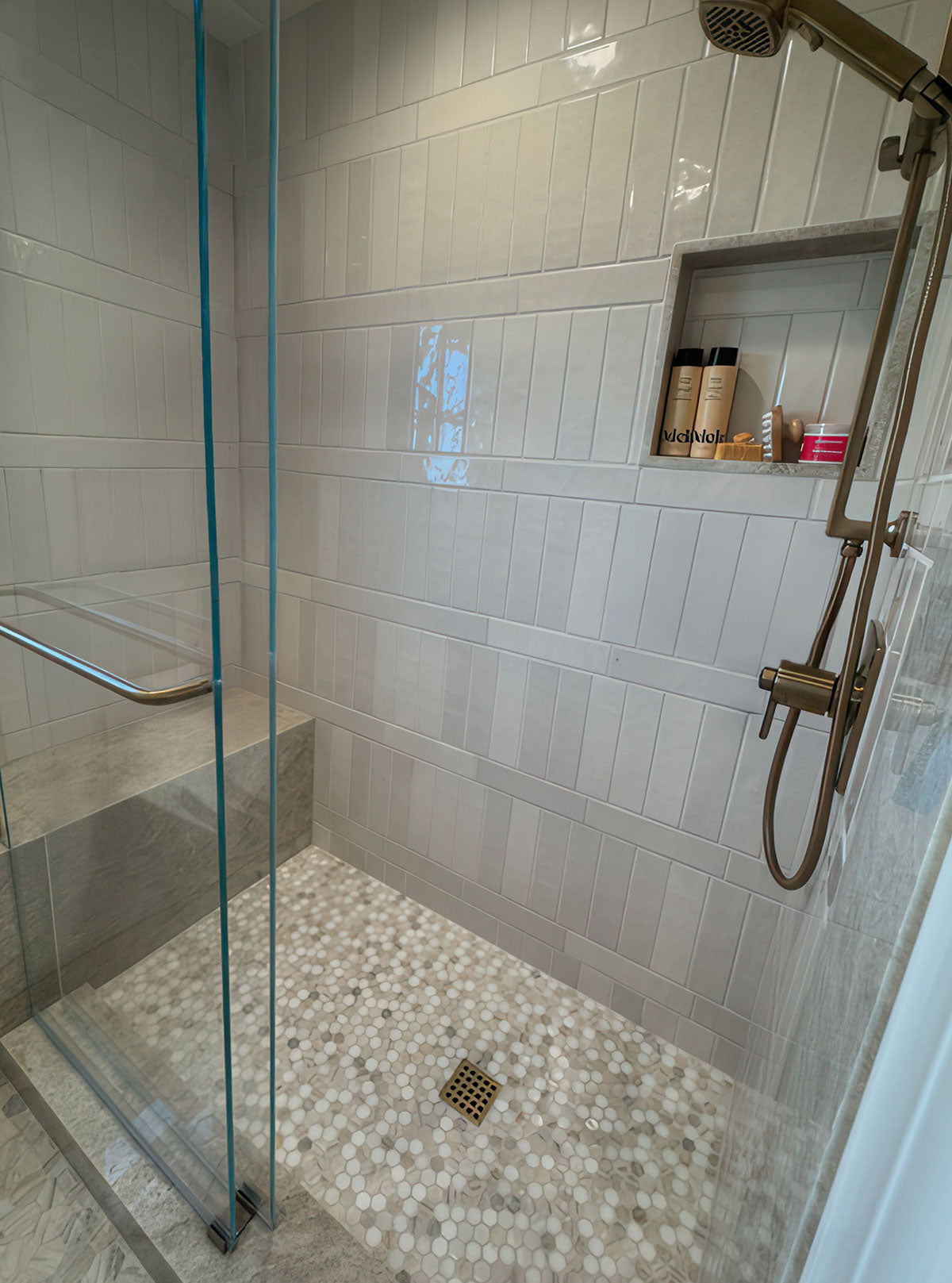 MSI Renzo Dove 3 x 12 Glossy Ceramic tile (NRENDOV3X12) – MSI room scene (kitchen)