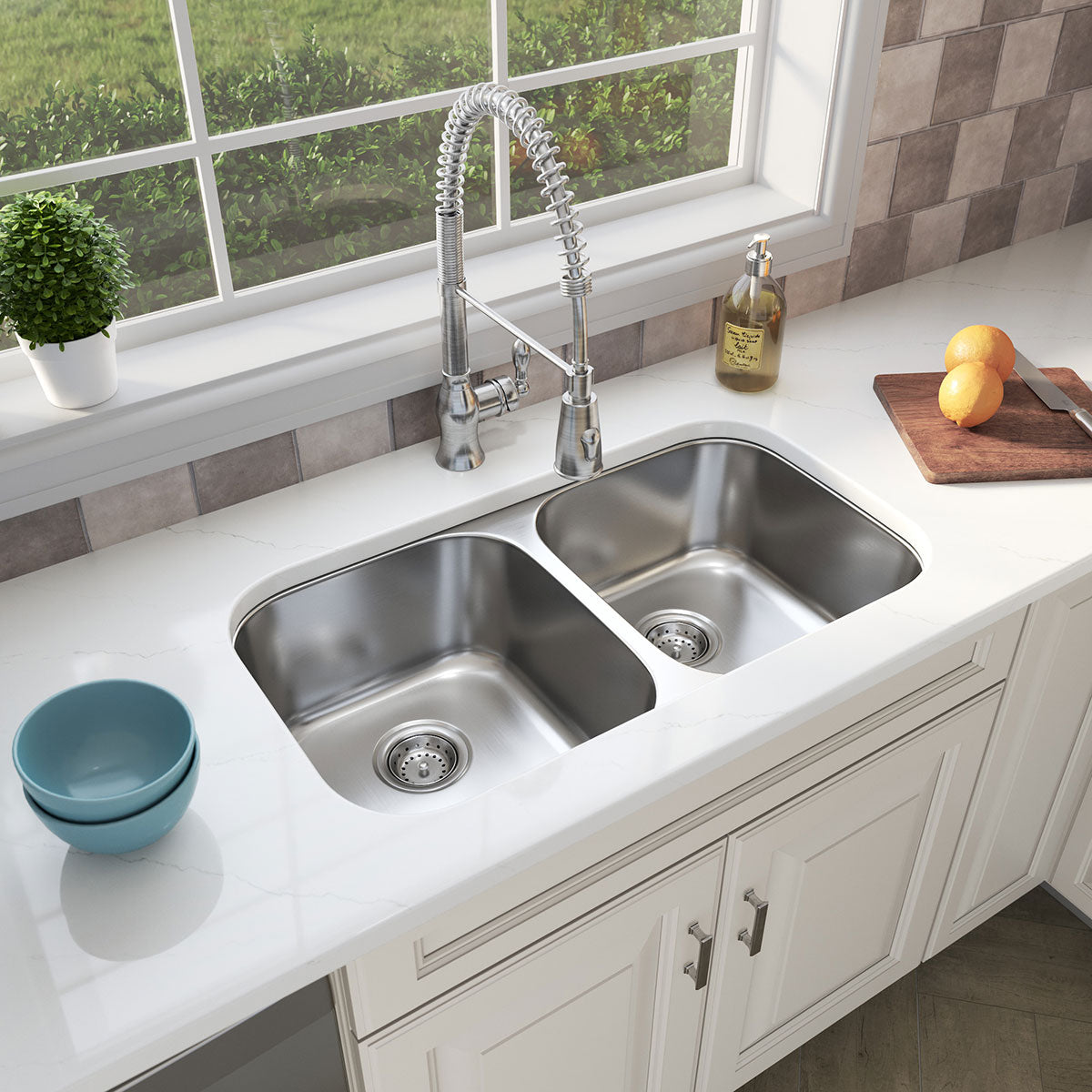 MSI Renzo Sterling 5 x 5 Glossy Ceramic tile (NRENSTE5X5) – MSI room scene (kitchen)
