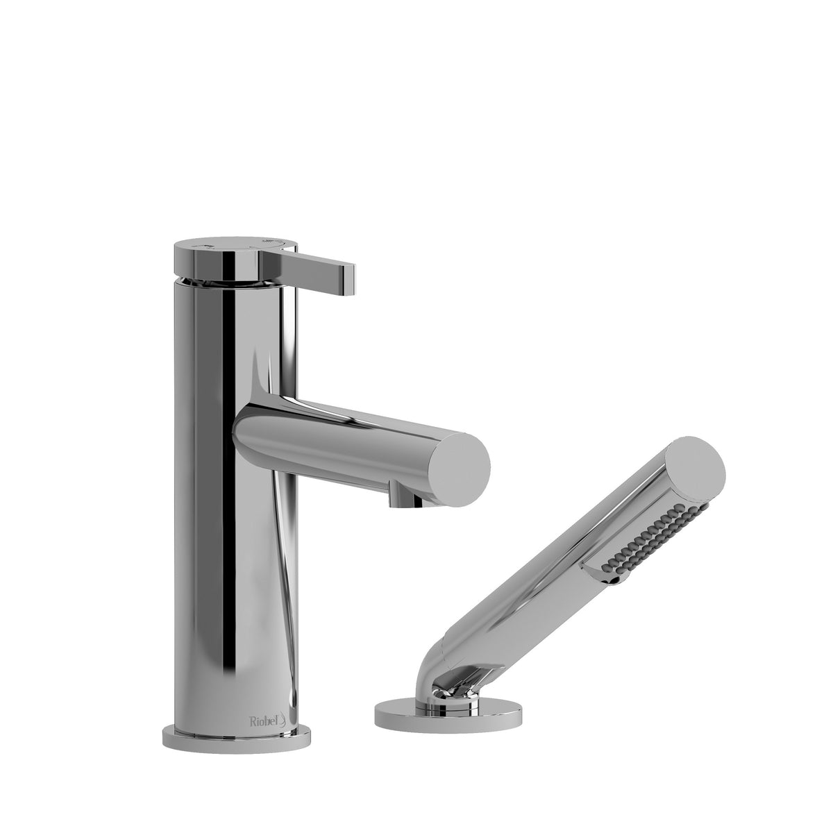 Riobel Pro Conik 2-Hole Pressure Balance Deck Mount Tub Filler CO02 in Chrome