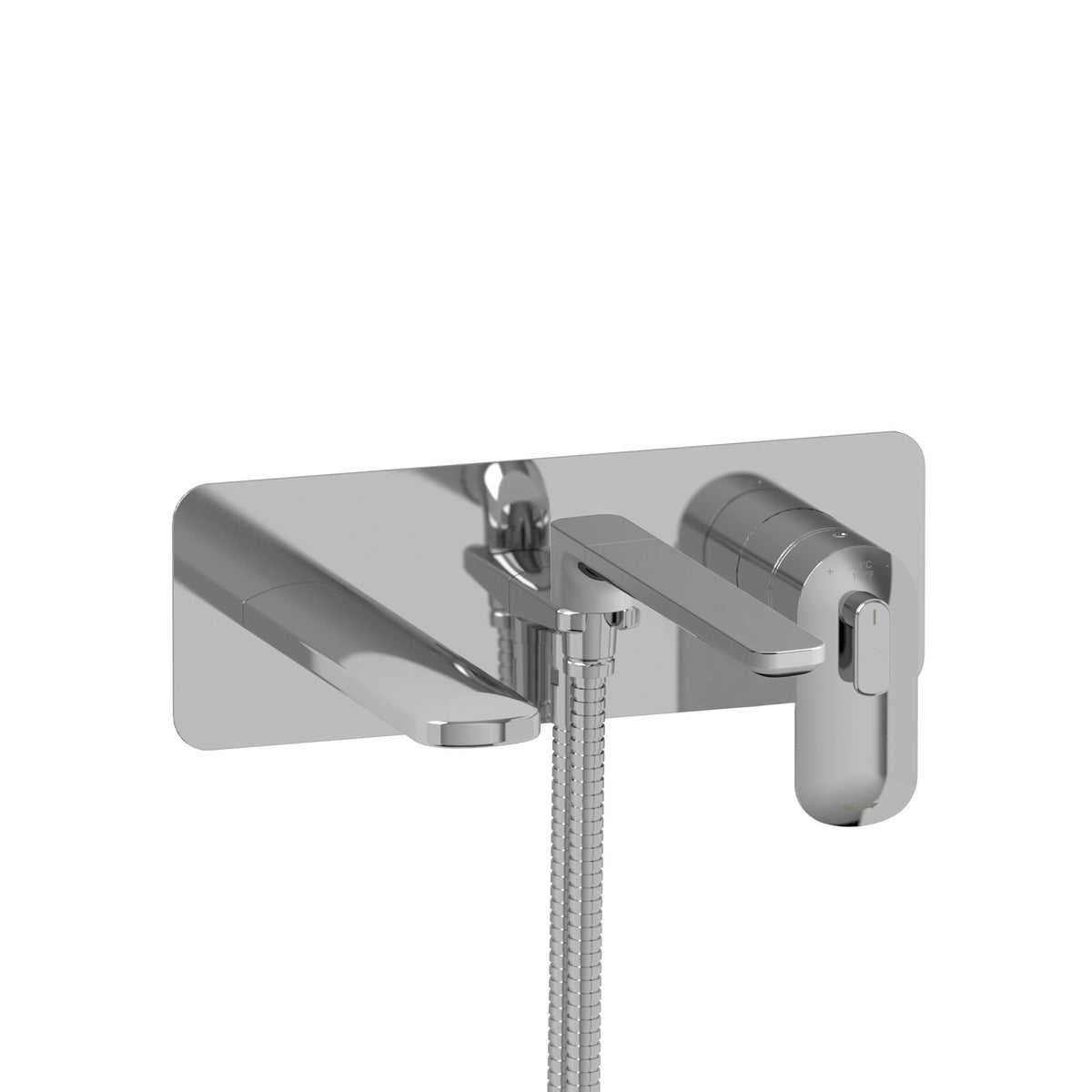 Riobel Pro Ever Wall Mount Thermostatic/Pressure Balance Tub Filler Trim TEV21 in Chrome