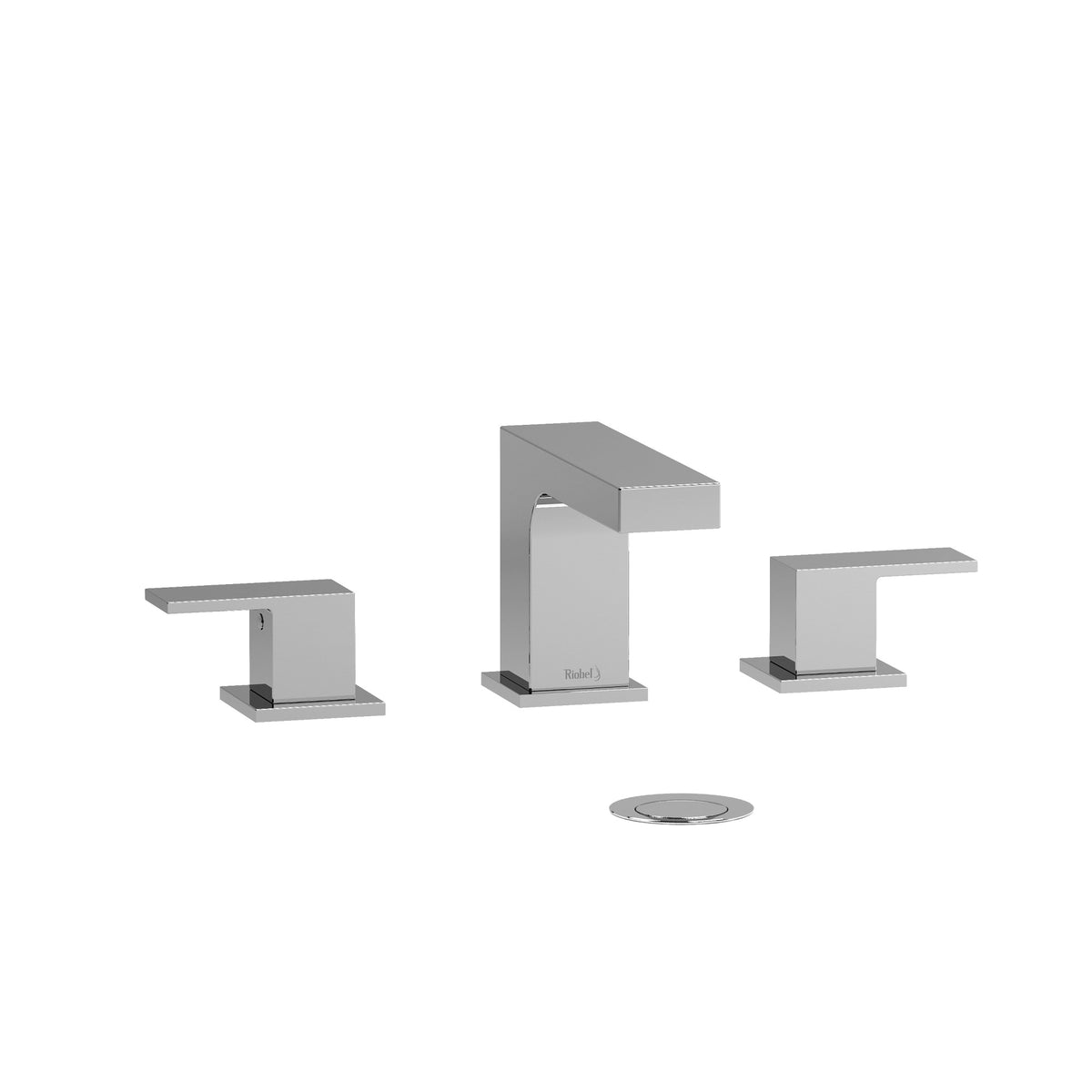 Riobel Pro Quadrik Widespread Lavatory Faucet QA08 in Chrome