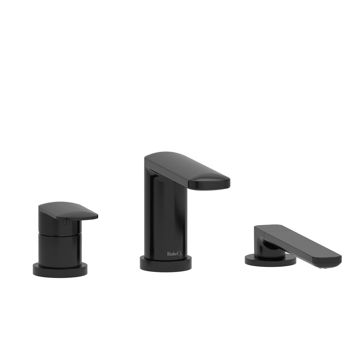 Riobel Pro Ever 3-Hole Deck Mount Tub Filler Trim TEV10 in Black