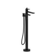 Riobel Pro Ever Single Hole Floor Mount Tub Filler Trim TEV39 in Black