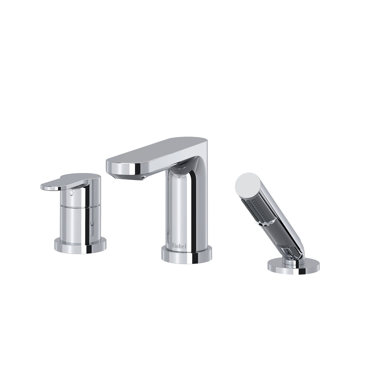 Riobel Pro Interval 3-Hole Deck Mount Tub Filler Trim TIN10 in Chrome