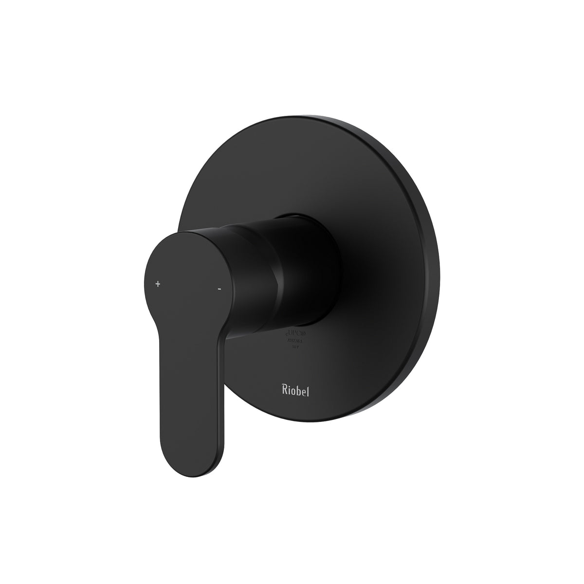Riobel Pro Interval 1/2" Pressure Balance Trim TIN71 in Black