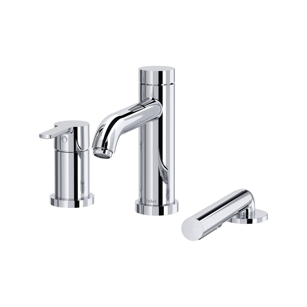 Riobel Pro Jazz 3-Hole Pressure Balance Deck Mount Tub Filler Trim TJZ16 in Chrome