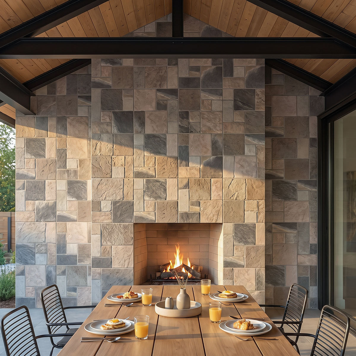 MSI Marlu River Drift 18 x 18 Matte Porcelain tile (NWGMARRIVDRI1818) – MSI room scene