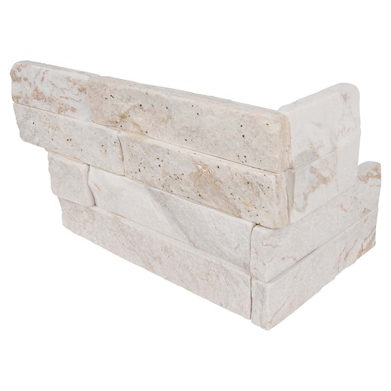 MSI Royal White Splitface stacked stone 6 x 18 (LPNLQROYWHI618COR)