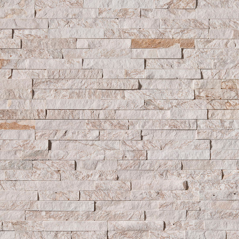 MSI Royal White Splitface stacked stone 6 x 24 (LPNLQROYWHI624)