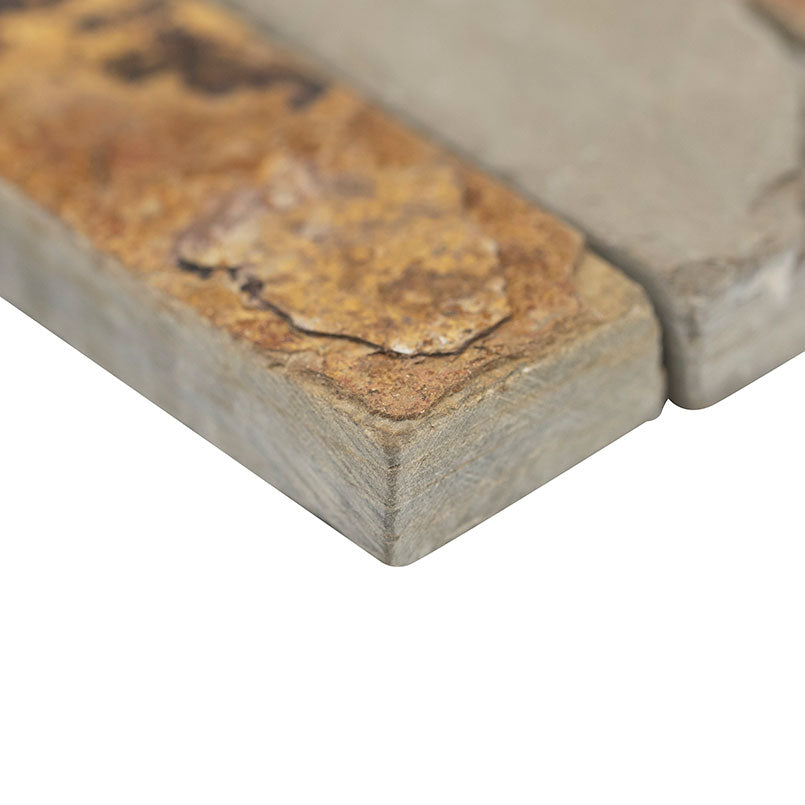 MSI Rustic Gold stacked stone 6 x 12 x 6 (LPNLSRUSGLD618COR)