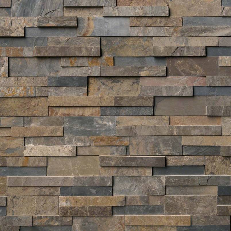 MSI Rustic Gold stacked stone 6 x 24 (LPNLSRUSGLD624)