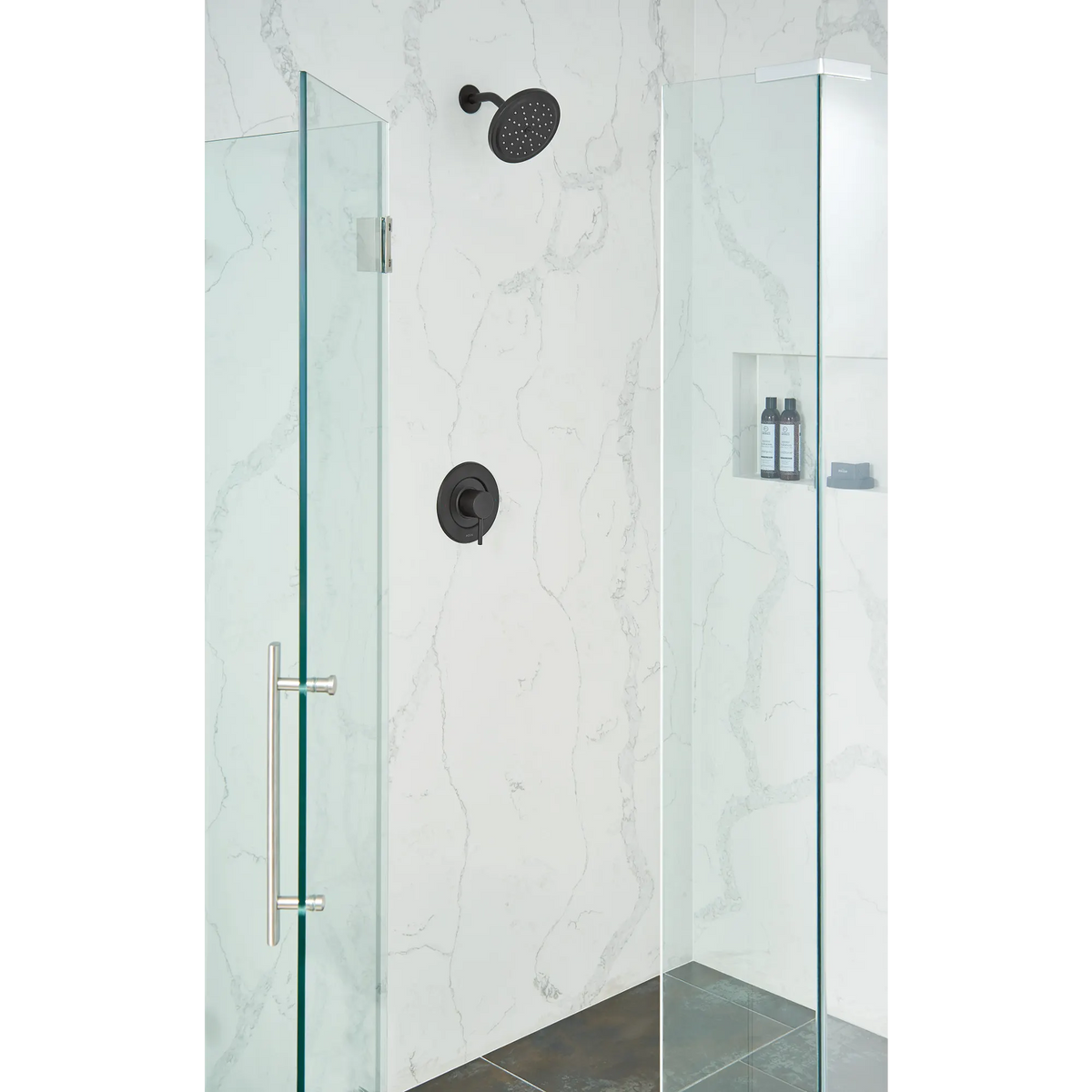 Moen One-Function 6-3/4" Diameter Spray Head Rainshower S176EP15 in Matte Black (S176EP15BL) - view 6