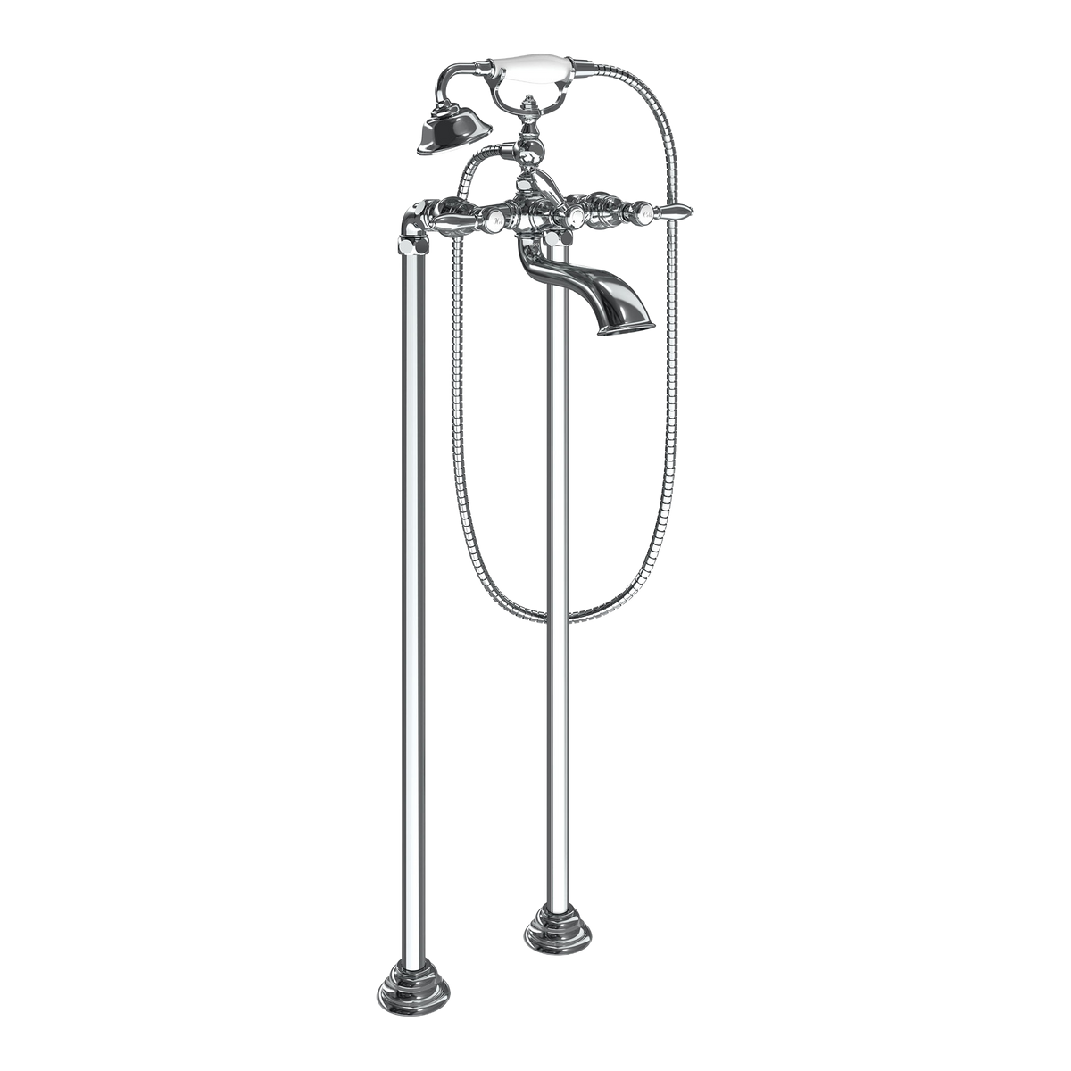 Moen Weymouth Two-Handle Tub Filler With Hand Shower S22110 in Chrome (S22110)