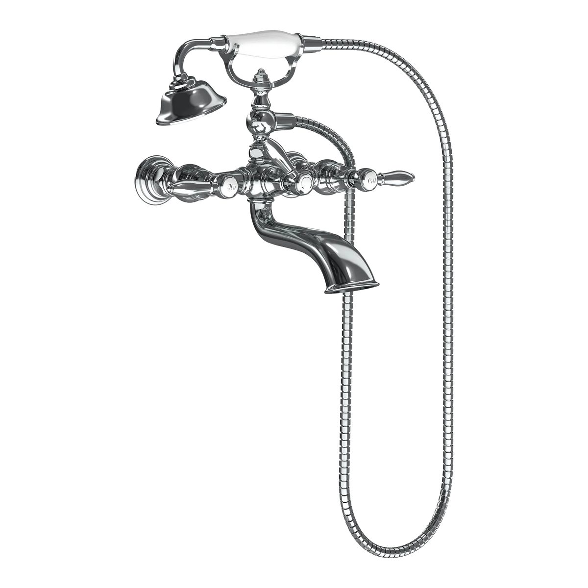 Moen Weymouth Two-Handle Tub Filler With Hand Shower S22110 in Chrome (S22110) - view 3