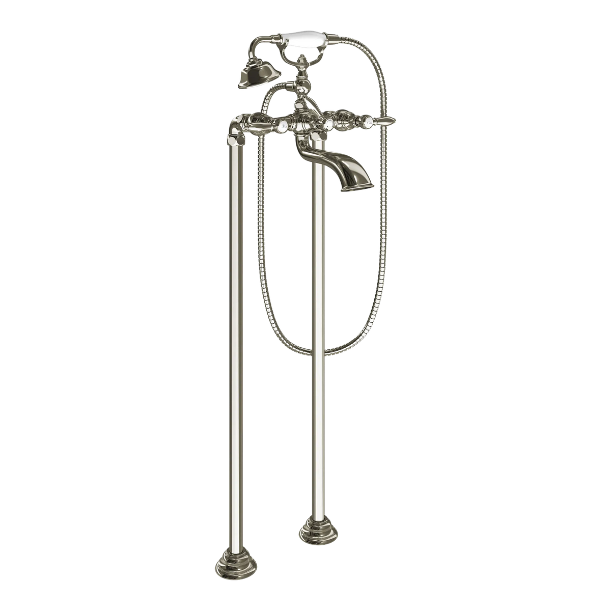 Moen Weymouth Two-Handle Tub Filler With Hand Shower S22110 in Polished Nickel (S22110NL) - view 2