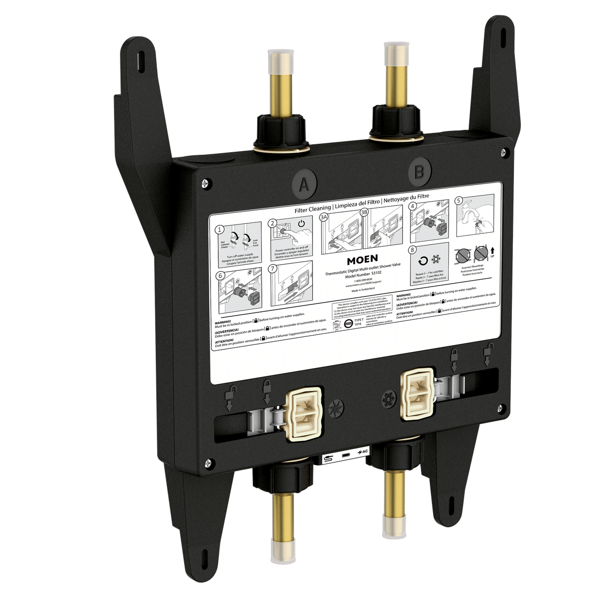 Moen Smart Shower 2-Outlet Shower Valve S3102 in Chrome (S3102)