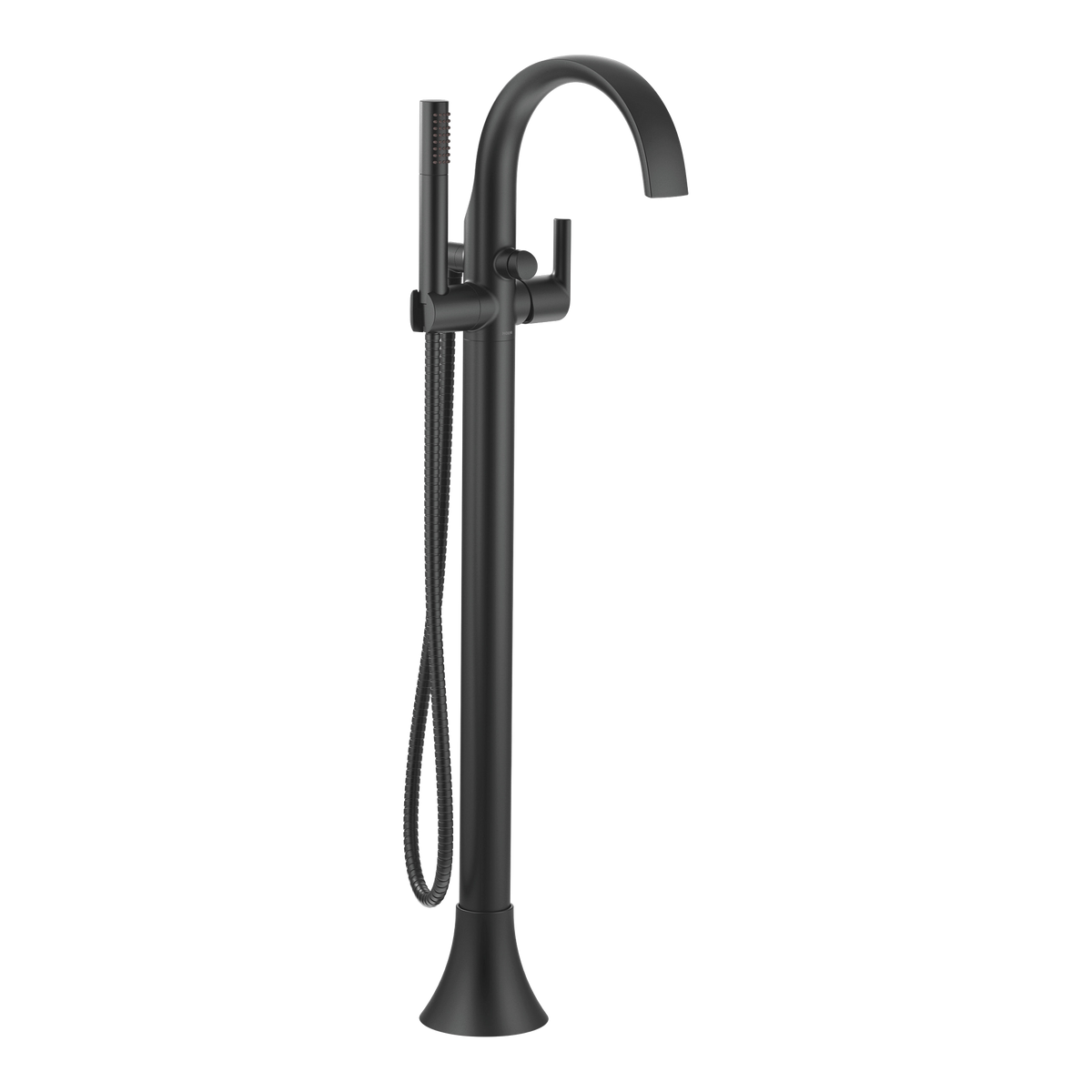 Moen Doux Single-Handle Tub Filler With Hand Shower S3105 in Matte Black (S3105BL)