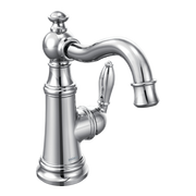 Moen Weymouth Single-Handle High-Arc Bathroom Faucet S42107 in Chrome (S42107)
