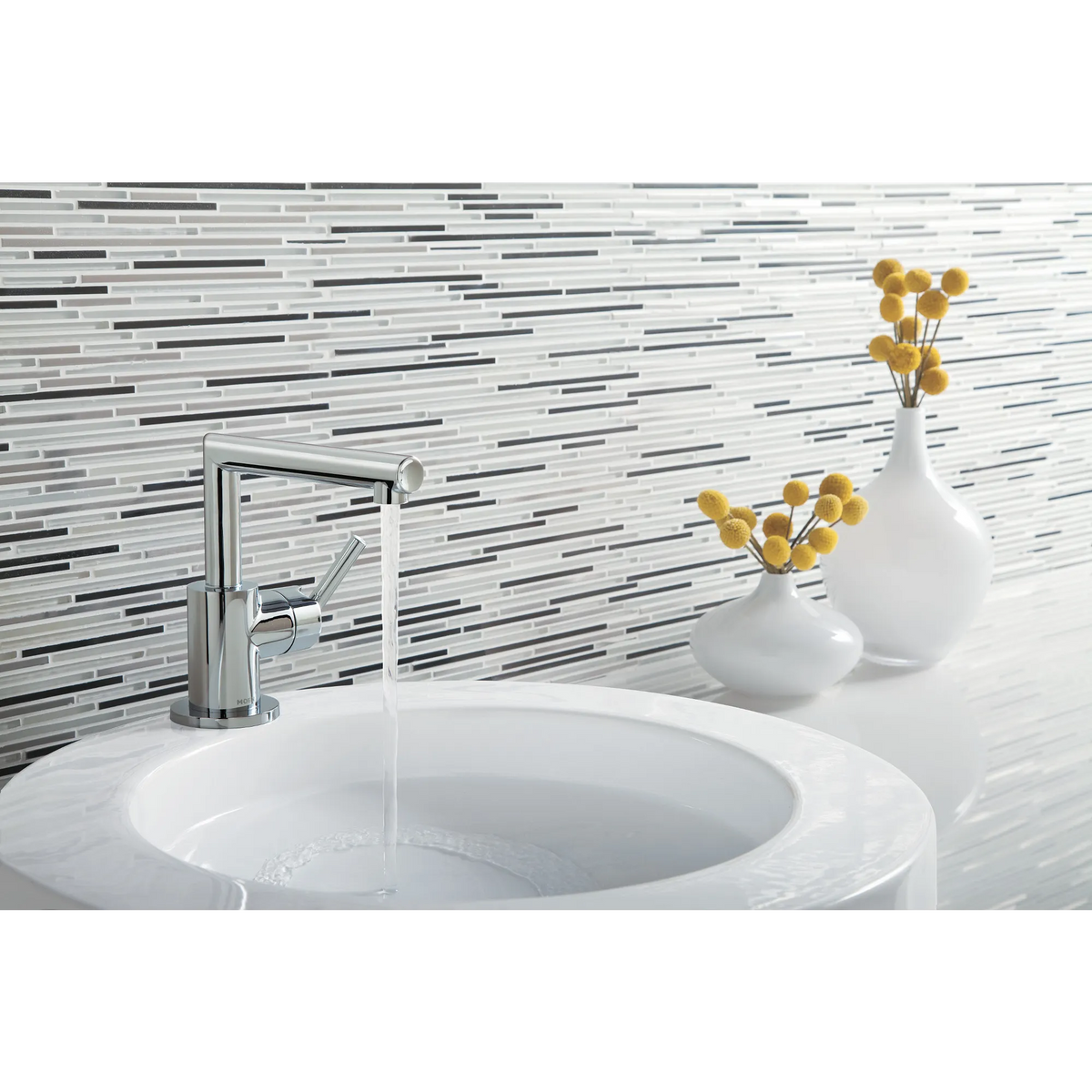 Moen Arris Single-Handle High-Arc Bathroom Faucet S43001 in Chrome (S43001) - view 3