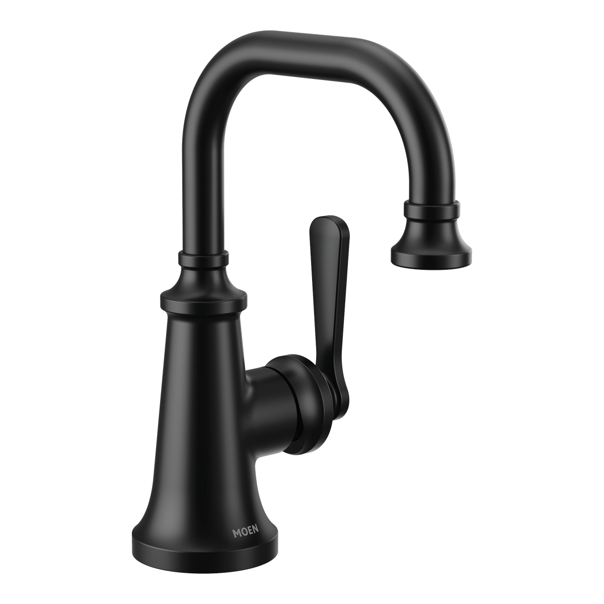 Moen Colinet Single-Handle High-Arc Bathroom Faucet S44101 in Matte Black (S44101BL)