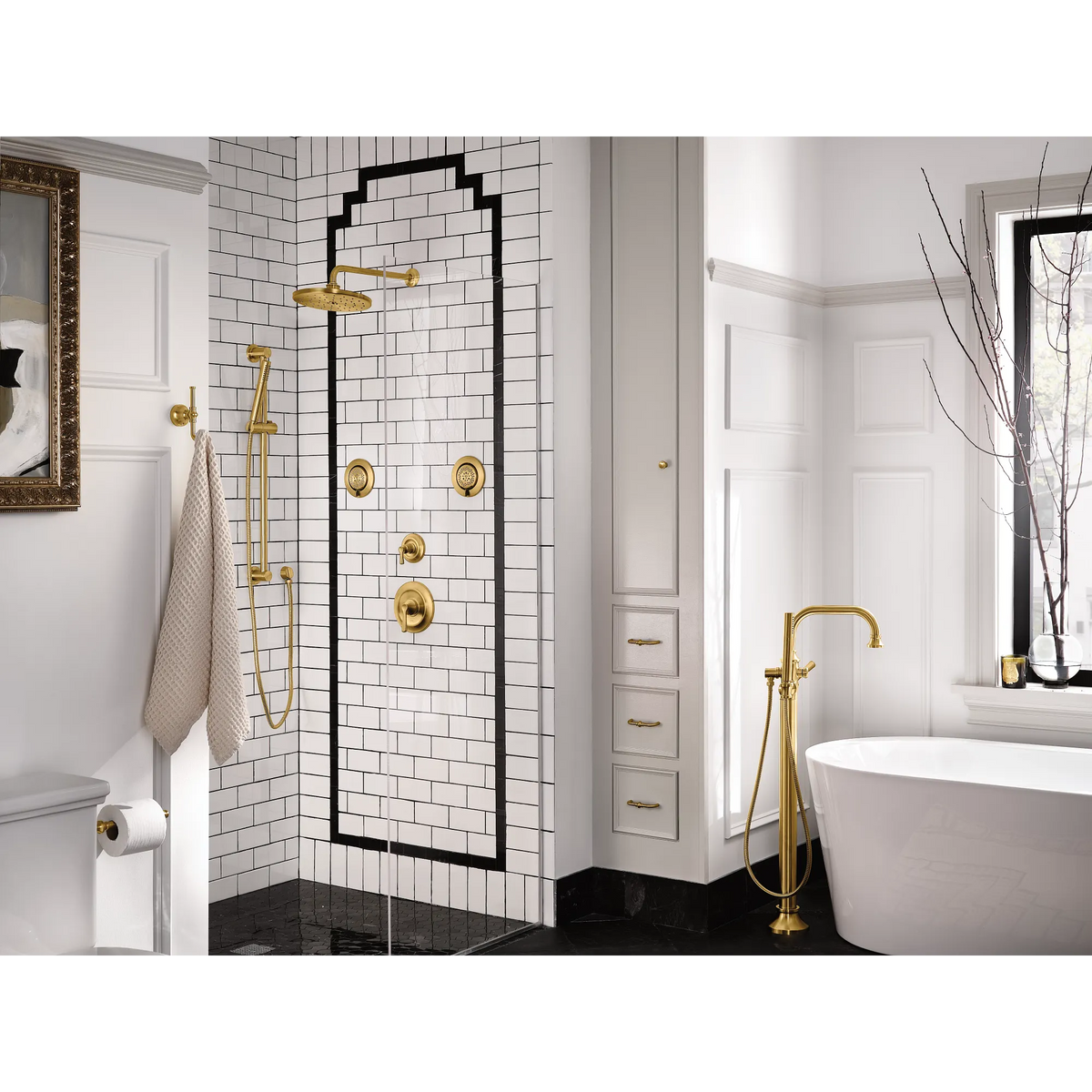 Moen Colinet M-CORE Transfer M-CORE Transfer Valve Trim UTS9381 in Brushed Gold (UTS9381BG) - view 4