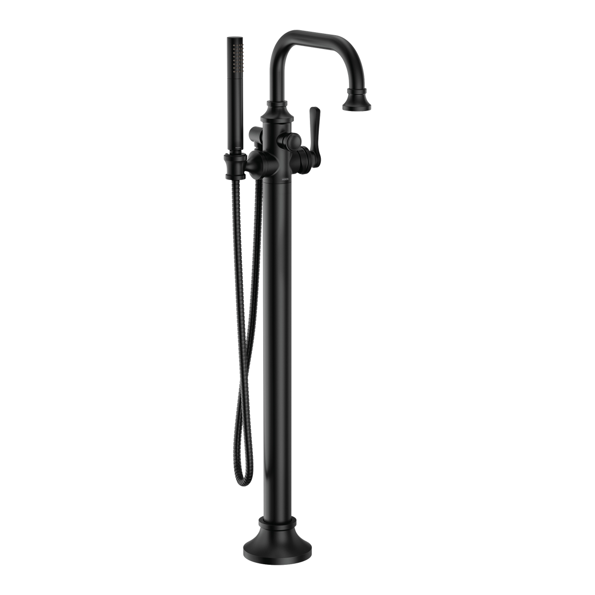 Moen Colinet Single-Handle Tub Filler With Hand Shower S44507 in Matte Black (S44507BL)